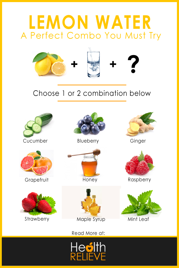 lemon water recipes infographic